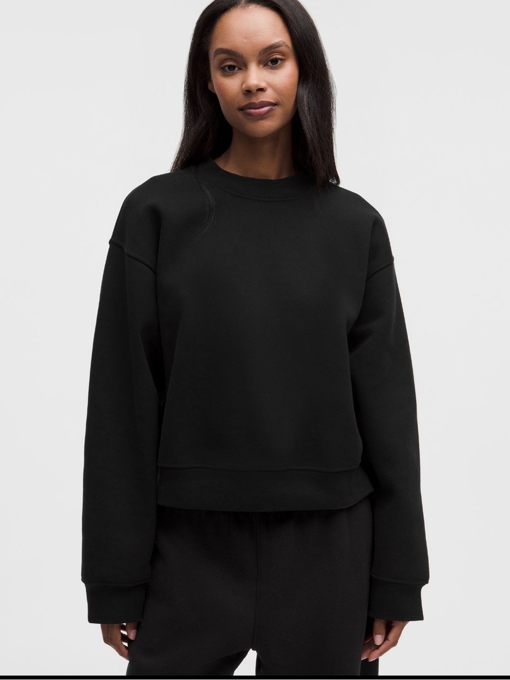 lululemon athletica Black Crewneck Sweatshirt